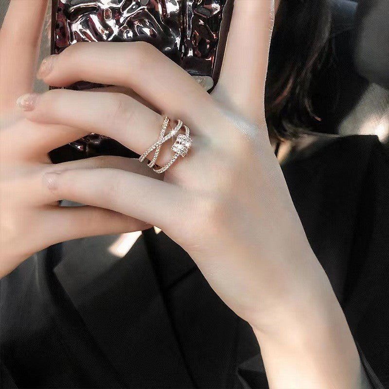 Cross-Border Smart Anxiety Relief Fortune Ring for Women