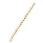 S925 Silver 18K Gold Plated Moissanite Bubble Bracelet Light Luxury High-End Casual New In Stock