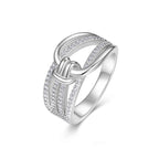 S925 Silver Women’s Niche Light Luxury Cross Hollow Moissanite Stackable Design Ring
