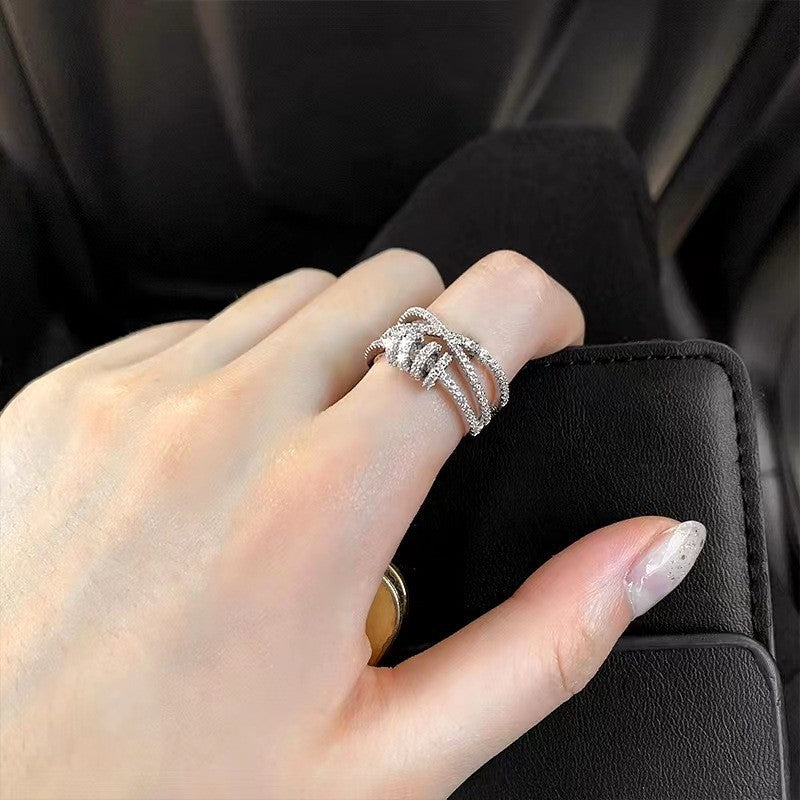 Cross-Border Smart Anxiety Relief Fortune Ring for Women