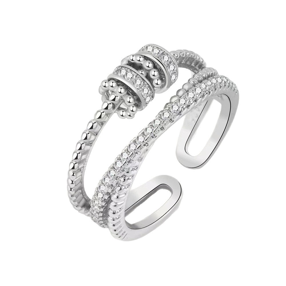 Cross-Border Smart Anxiety Relief Fortune Ring for Women