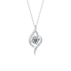 S925 Silver Women’s 3D Design Pendant Necklace Light Luxury High-End Niche Non-Fading Collarbone Chain
