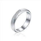 925 Sterling Silver Brushed Matte Men’s Ring European American Niche High-end Personality