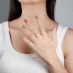 925 Sterling Silver Brushed Matte Men’s Ring European American Niche High-end Personality